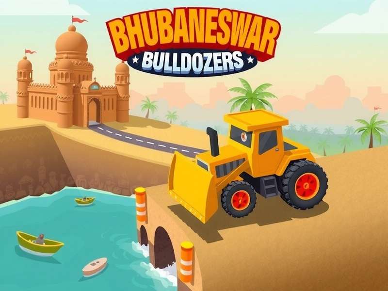 Bhubaneswar Bulldozers Main Gameplay Scene Bhubaneswar Bulldozers Game Screenshot